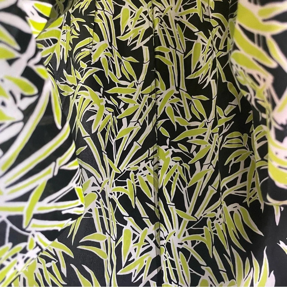 MICHAEL KORS Sleeveless Bamboo Knot Shirt Dress size 12 pear/black - Picture 7 of 12